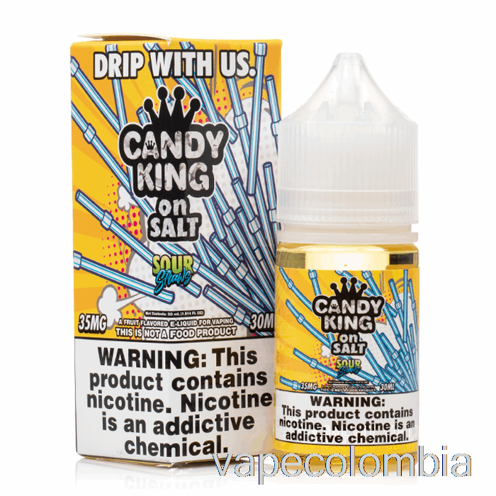 Pajitas ácidas Desechables Vape - Candy King On Salt - 30ml 50mg